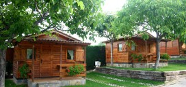 Berga Resort's wooden cabins