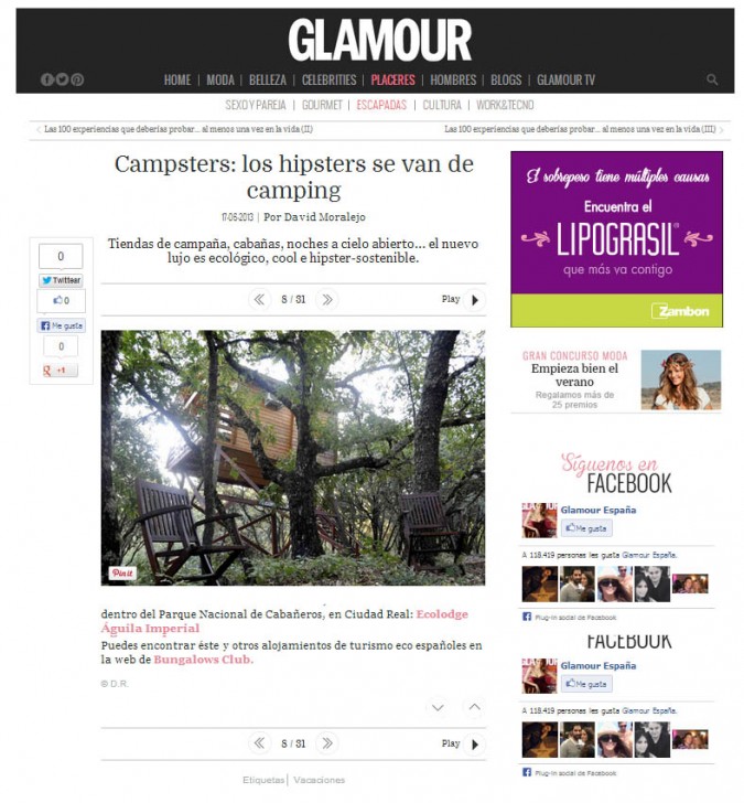 BungalowsClub en GLAMOUR