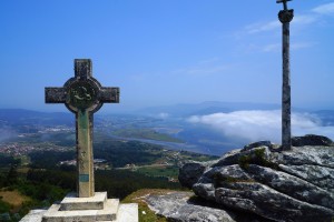 Vista del Río Miño desde el Monte de Santa Tecla. Esta imagen tiene Licencia CC en el Flickr de Gabriel González