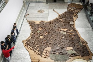 Maqueta de la ciudad de Cádiz en el siglo XVIII. Imagen del Ayuntamiento de Cádiz