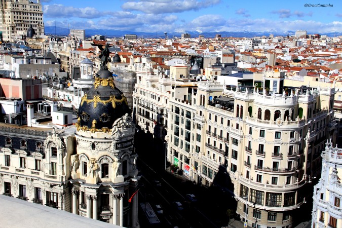 Panorámica de Madrid desde la terraza del Círculo de Bellas Artes
