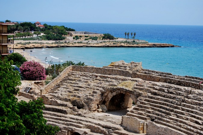 Anfiteatro al lado del mar en Tarragona. Esta imagen tiene Licencia CC en el Flickr de -Ted