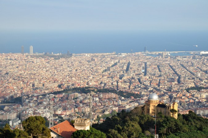 Vista de Barcelona desde el Tibidabo. Imagen de Conocer Barcelona
