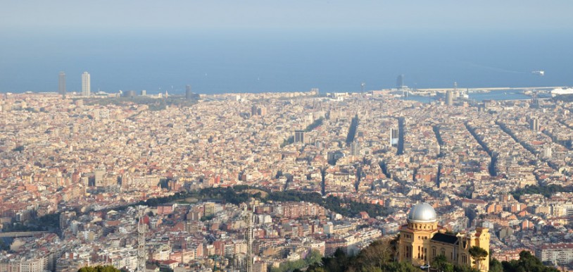 Vista de Barcelona desde el Tibidabo. Imagen de Conocer Barcelona