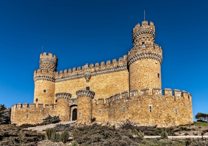 Castillo de Manzanares del Real o De los Mendoza. Esta imagen tiene Licencia CC en el Flickr de e.villanuevamartín