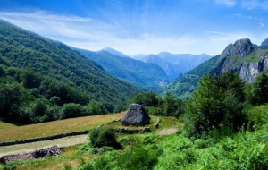 Cabana de teito de escoba en el Parque Natural de Somiedo. Imagen de Turismo de Asturias