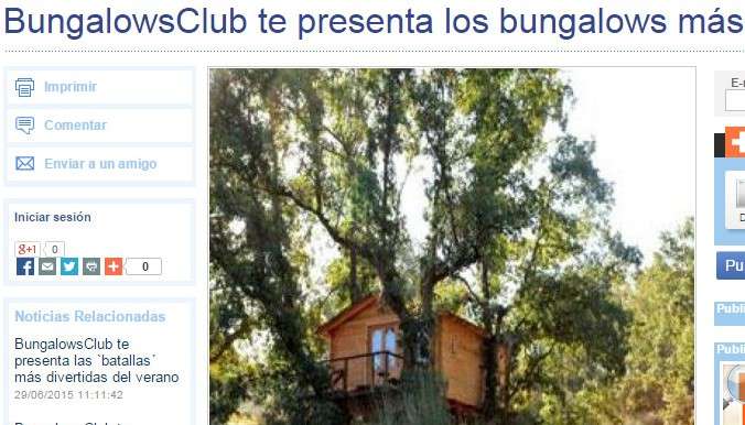Varios medios han recogido los 7 bungalows más sorprendentes según BungalowsClub