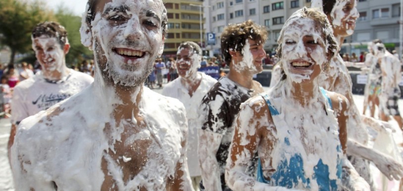 Guerra de Merengue en la semana grande de San Sebastián