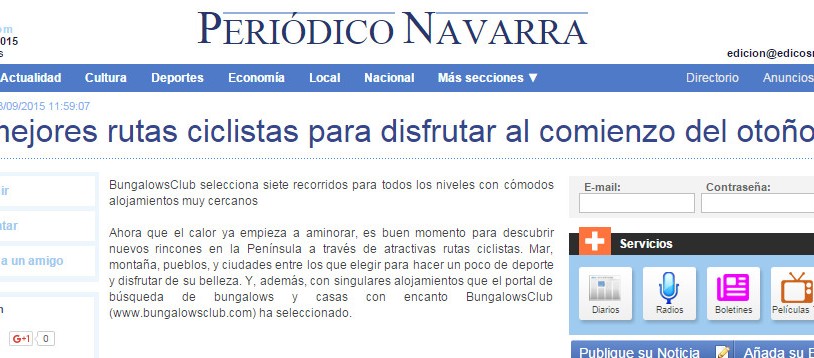 Versión digital del Periódico de Navarra