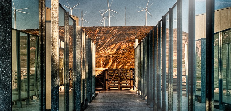 Habitaciones estilo cubo con vistas al desierto