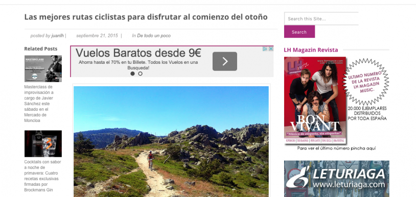 LH Magazine Music os proponen descubrir las rutas ciclistas más divertidas con BungalowsClub