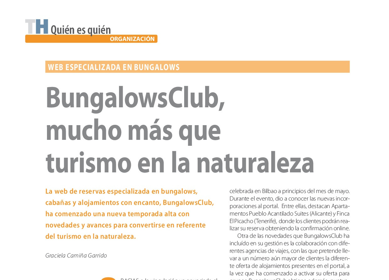 Mucho más que turismo en la naturaleza