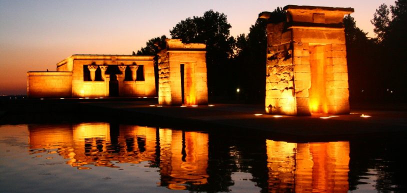 ¡El templo de Debod de noche es una pasada!