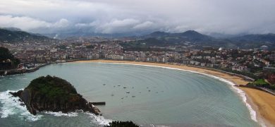 turismo ciudad pais vasco playa concha verano